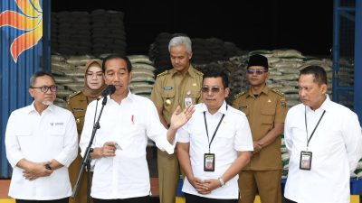 Penyaluran Cadangan Beras Pemerintah untuk Bantuan Pangan Tahun 2023 Diluncurkan Presiden Jokowi