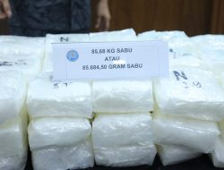 BNN RI Mengungkap 5 Kasus Peredaran Gelap Narkotika dengan Barang Bukti 274 KG Narkotika