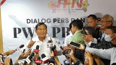 Untuk Mengikuti Acara Dialog Capres Berkaitan dengan HPN 2024, Prabowo Subianto Memenuhi Undangan PWI