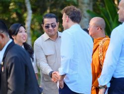 Dampingi Presiden Prabowo, Menteri Ekraf sambut Macron di Borobudur