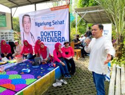 Dr Rayyendra Disodori Jablay saat Datangi Emak-emak KWT Kota Bogor