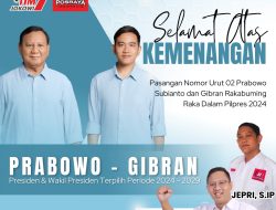 Tim 7 Posraya Jokowi, Ucapkan Selamat Atas Kemengan Prabowo-Gibran di Pemilu 2024