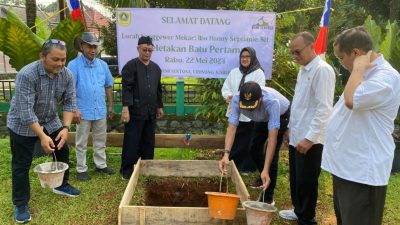 Lurah Nanggewer Mekar Bogor, Hadiri Groundbreaking Pembangunan GSG Bumi Sentosa