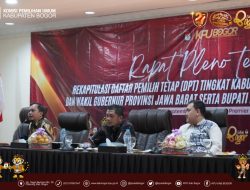 Selesai Laksanakan Pleno, KPU Kabupaten Bogor Tetapkan DPK Segini