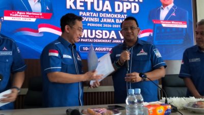 Full Dukungan! 27 DPC Antar Anton Suratto Daftar Ketum Demokrat Jabar